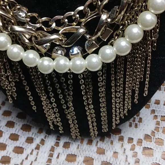 (Any 2 for $12) VTG 5 Layered necklace - Picture 2 of 9